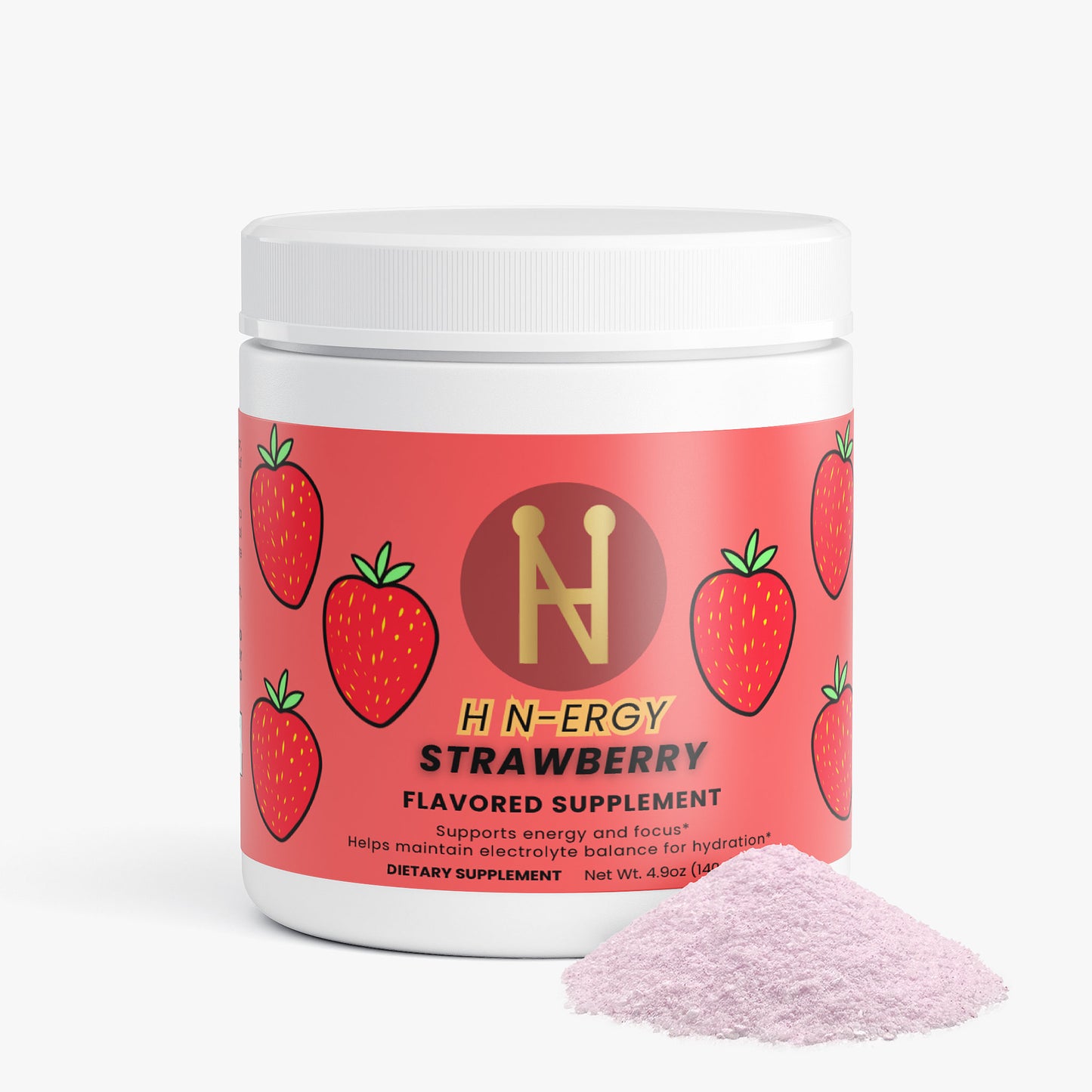 H N-ERGY (Strawberry Flavored Energy Drink Mix)