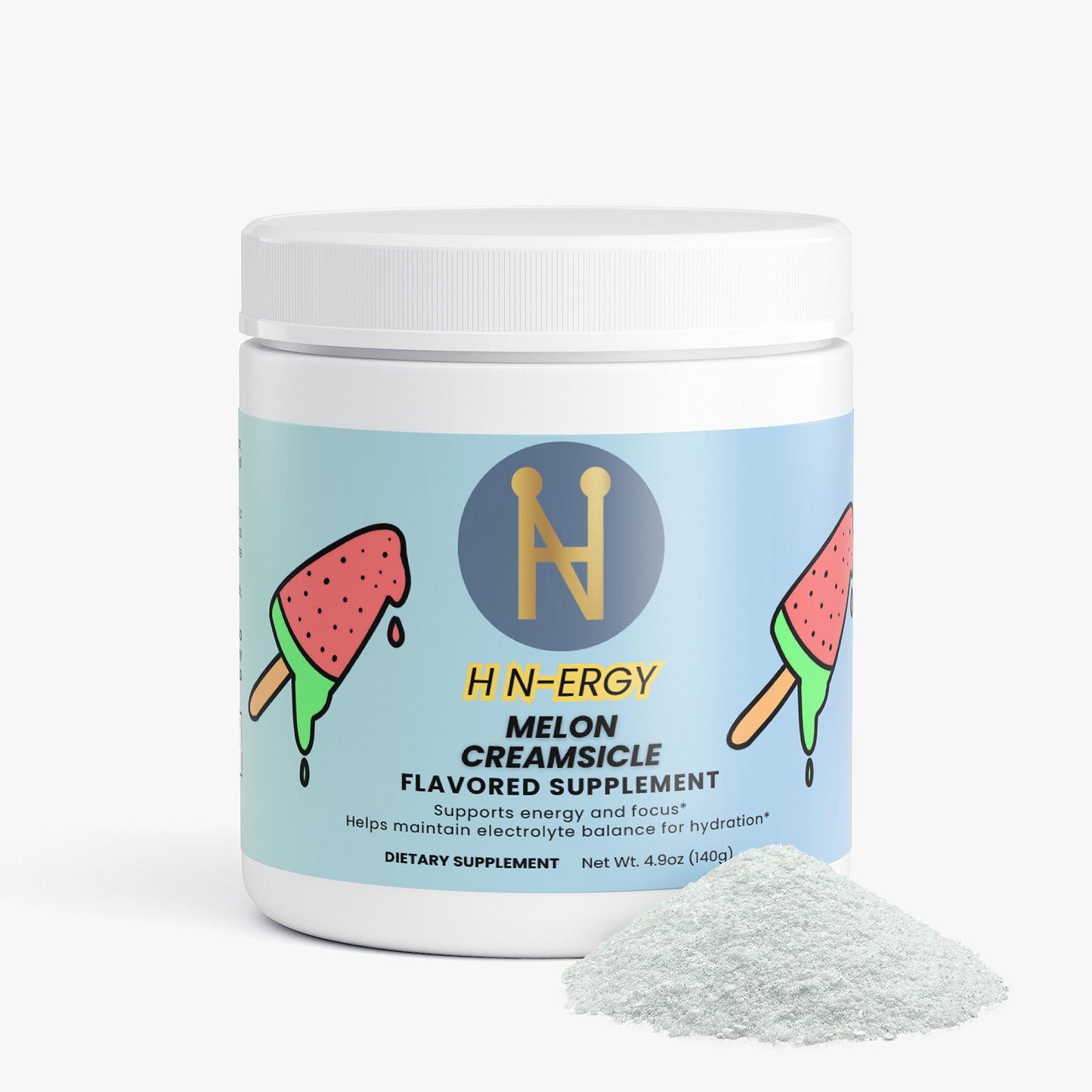 H N-ERGY (Melon Creamsicle Flavored Energy Drink Mix)