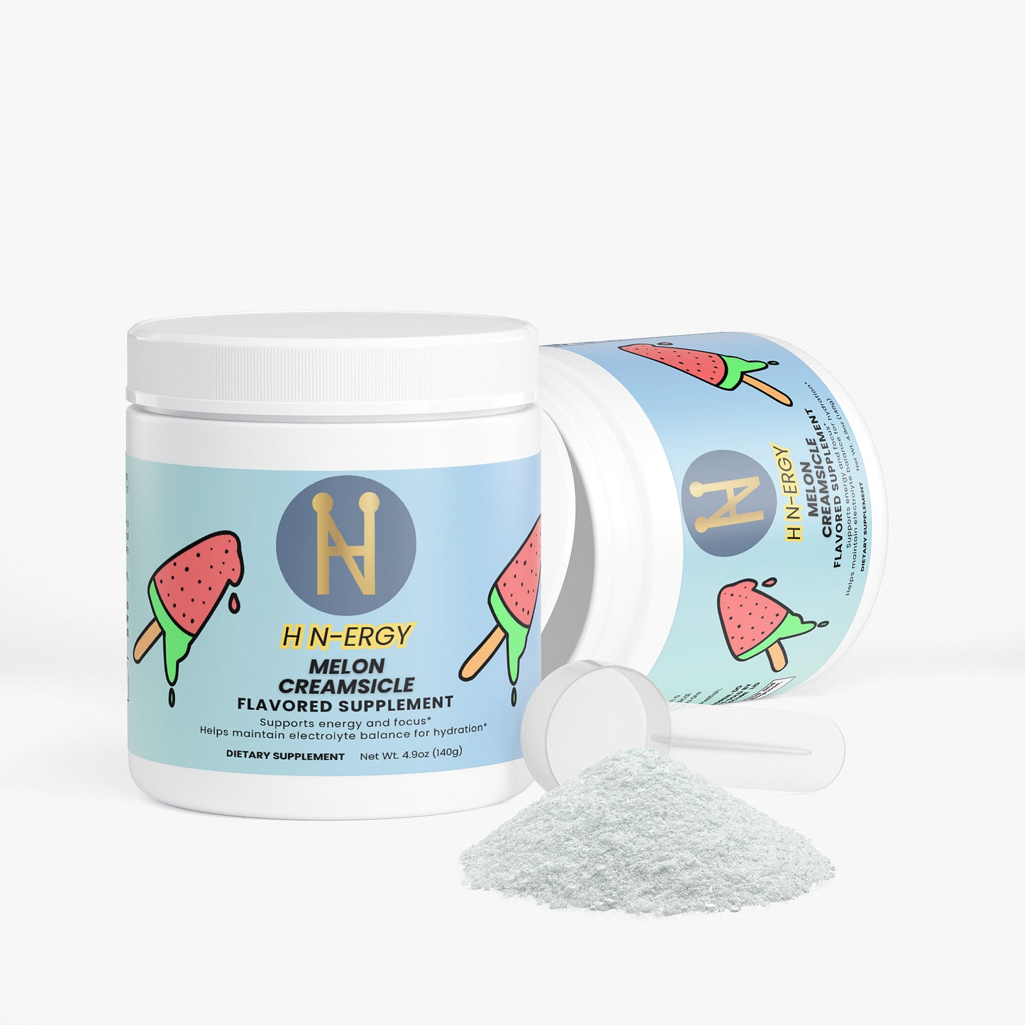 H N-ERGY (Melon Creamsicle Flavored Energy Drink Mix)